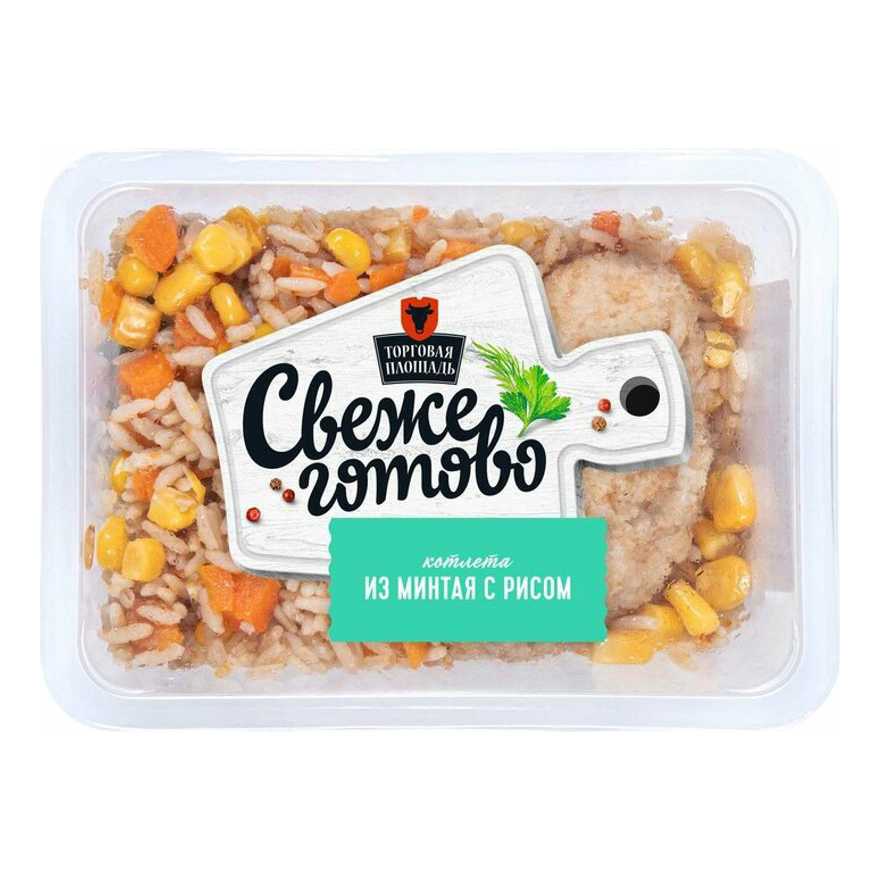 

Котлета Свежеготово из минтая с рисом 250 г