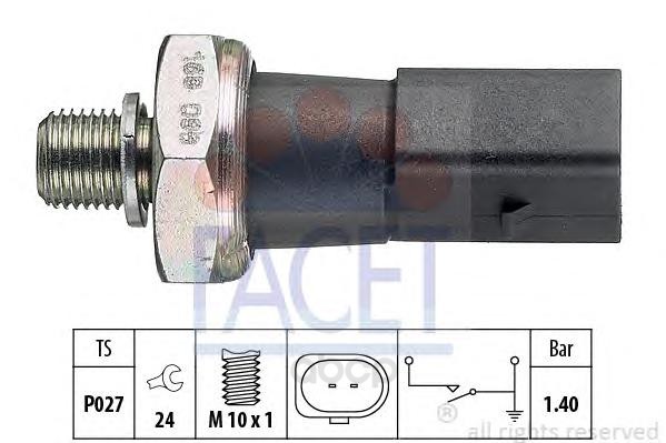 

7.0168 ДАТЧИК ДАВЛЕНИЯ МАСЛА FACET