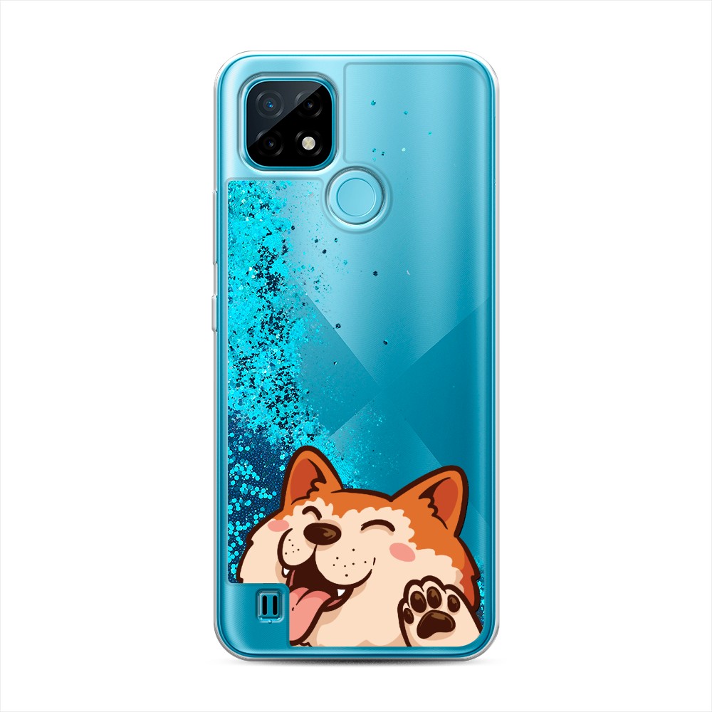 

Чехол Awog на Realme C21 "Акита-ину машет", Разноцветный, 254993-1