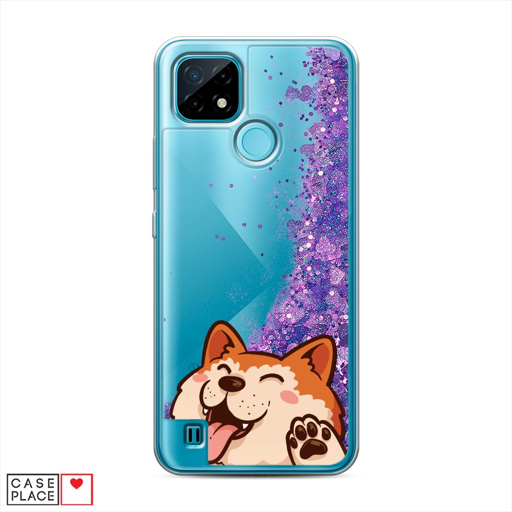 

Чехол Awog на Realme C21 "Акита-ину машет", Разноцветный, 254992-1