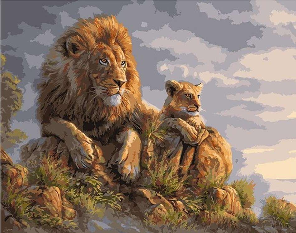 

Картина по номерам Paintboy Король Лев, 40x50 см, Король Лев