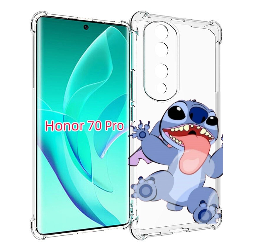 

Чехол MyPads большой-стич для Honor 70 Pro / 70 Pro Plus, Прозрачный, Tocco