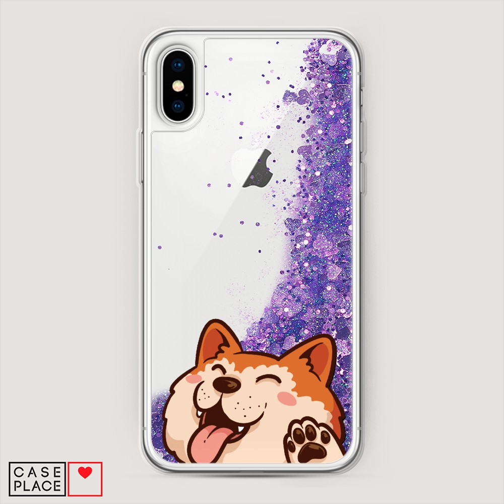 

Чехол Awog на Apple iPhone XS Max (10S Max) / Айфон XS Max (10S Max) "Акита-ину машет", Разноцветный, 11992-1