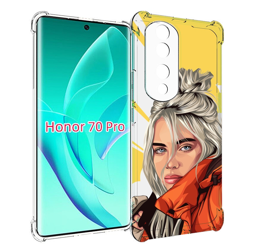 

Чехол MyPads билли-айлиш-в-куртке для Honor 70 Pro / 70 Pro Plus, Прозрачный, Tocco