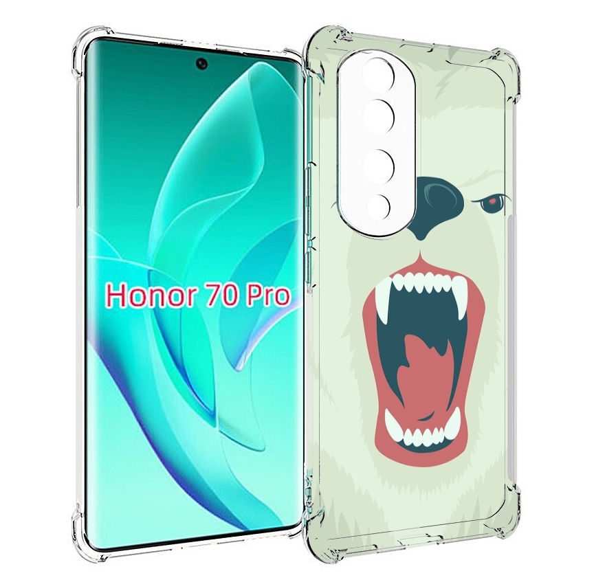 

Чехол MyPads белый-медведь для Honor 70 Pro / 70 Pro Plus, Прозрачный, Tocco