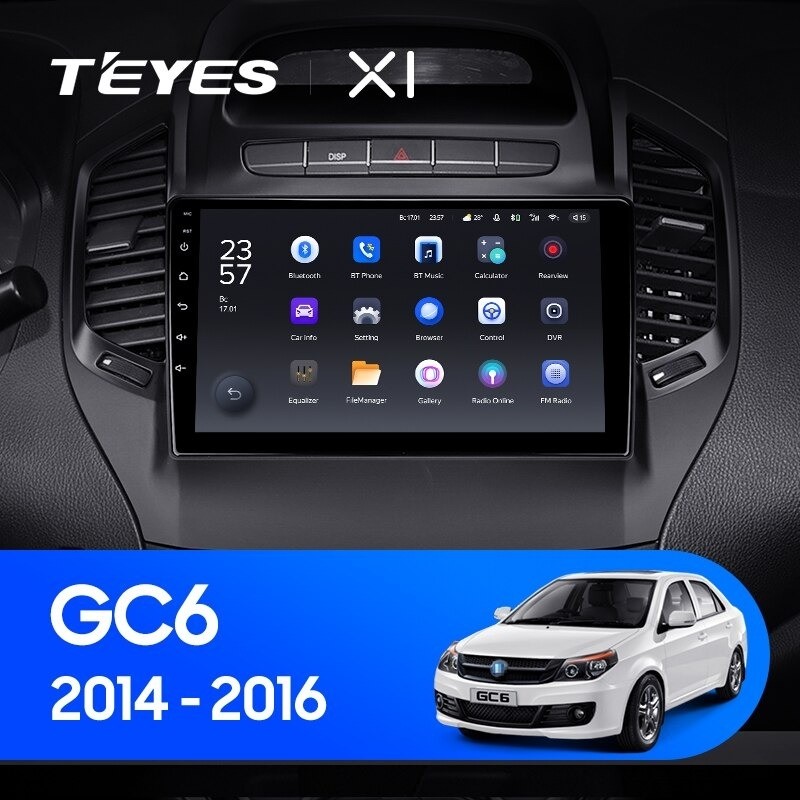 Штатная магнитола Teyes X1 4G 232 Geely GC6 1 2014-2016 2590000₽