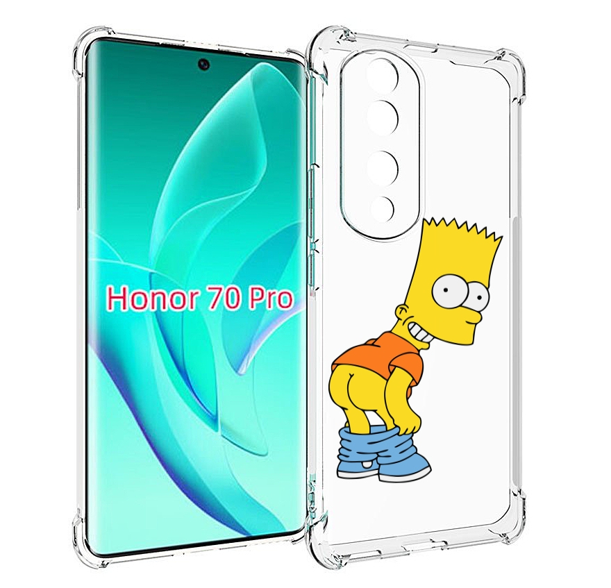 

Чехол MyPads барт-симпсон-довольный для Honor 70 Pro / 70 Pro Plus, Прозрачный, Tocco
