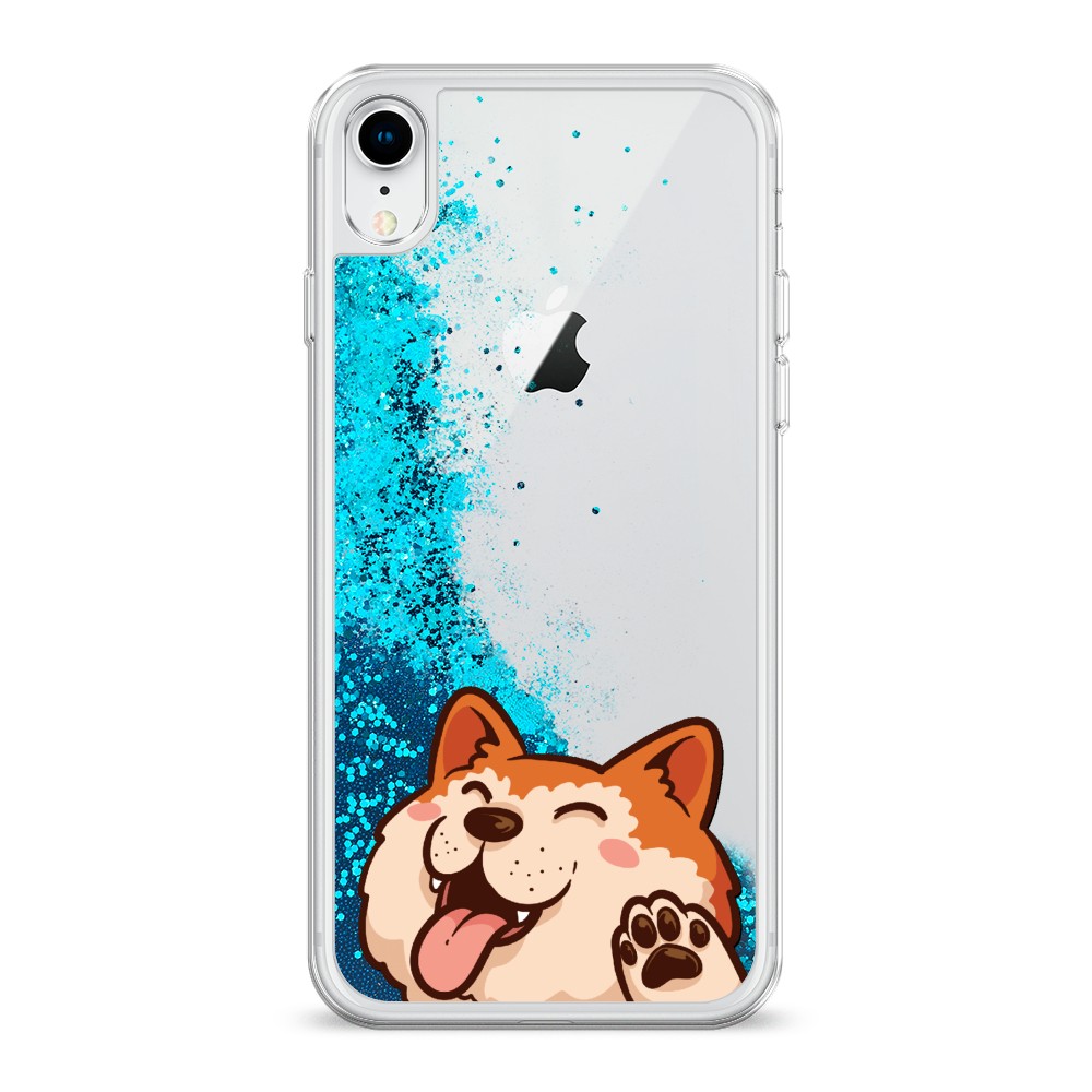

Чехол Awog на Apple iPhone XR (10R) / Айфон XR (10R) "Акита-ину машет", Разноцветный, 12093-1