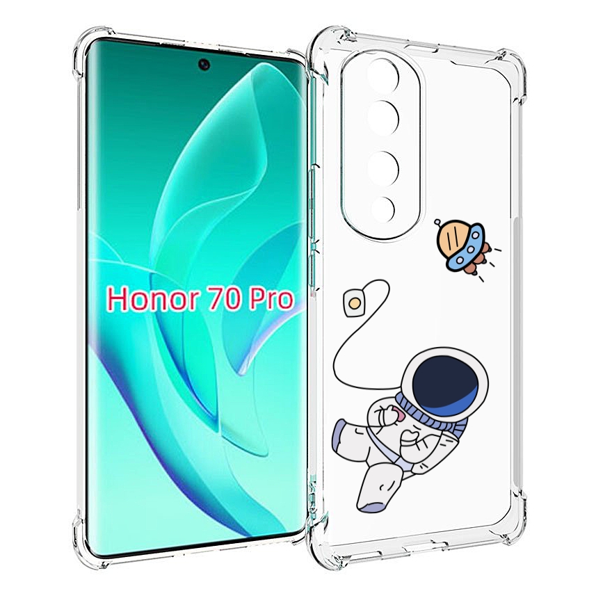 

Чехол MyPads астронавт для Honor 70 Pro / 70 Pro Plus, Прозрачный, Tocco