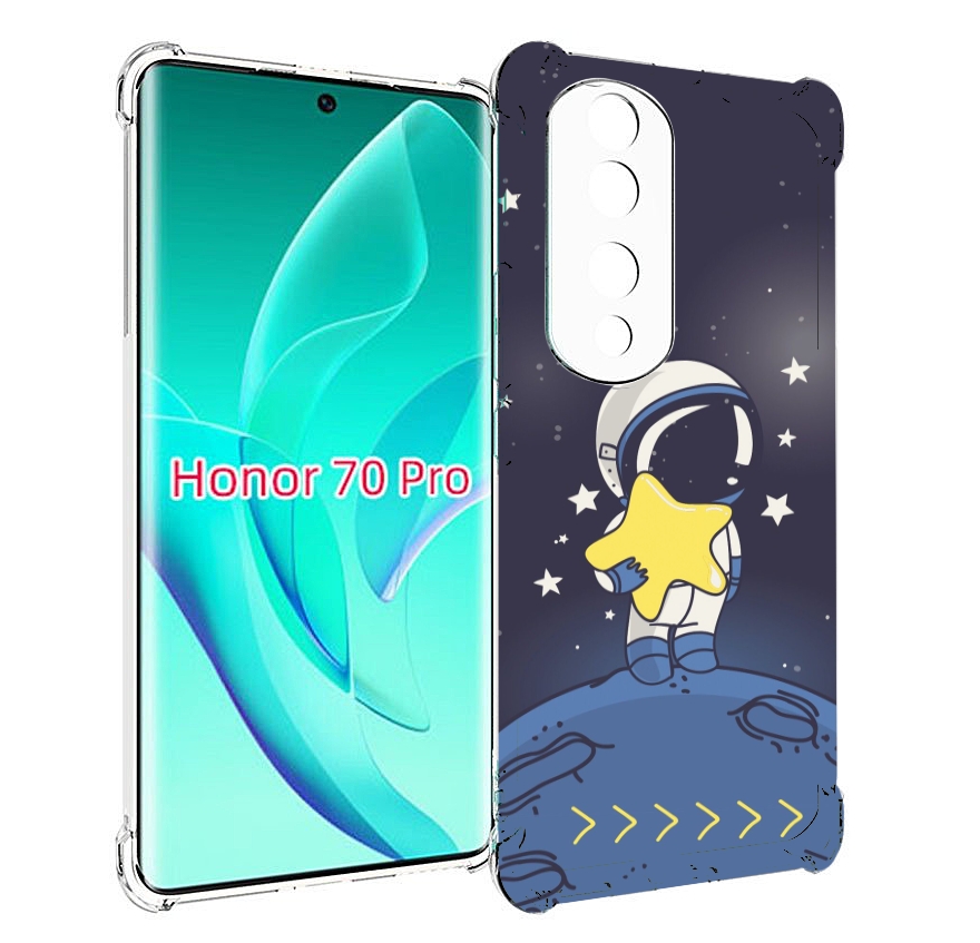 

Чехол MyPads астронавт с звездочкой для Honor 70 Pro / 70 Pro Plus, Прозрачный, Tocco