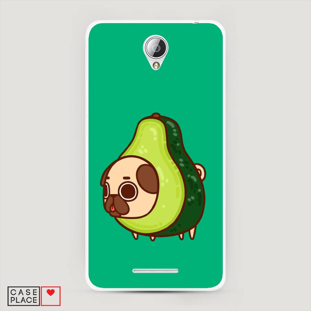 

Чехол на Lenovo A5000 "Мопс авокадик", Зеленый, 111950-1