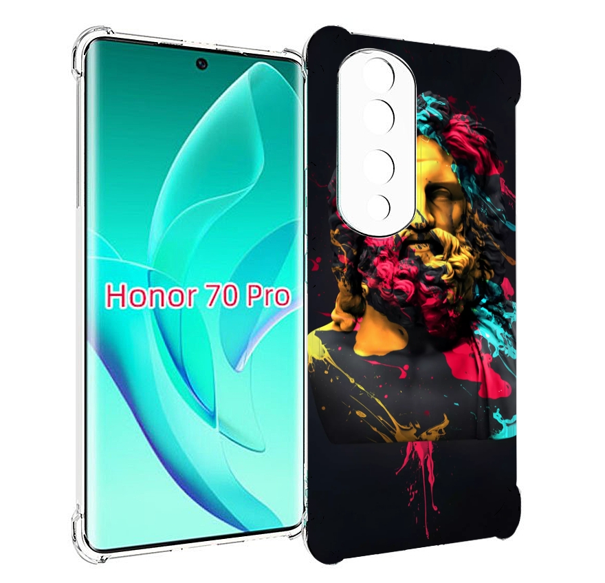 

Чехол MyPads арт-статуя-краски для Honor 70 Pro / 70 Pro Plus, Прозрачный, Tocco