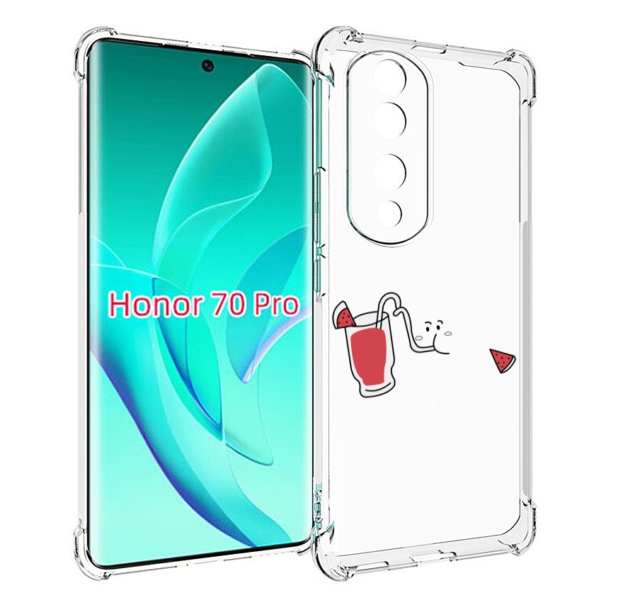 

Чехол MyPads арбузный-напиток для Honor 70 Pro / 70 Pro Plus, Прозрачный, Tocco