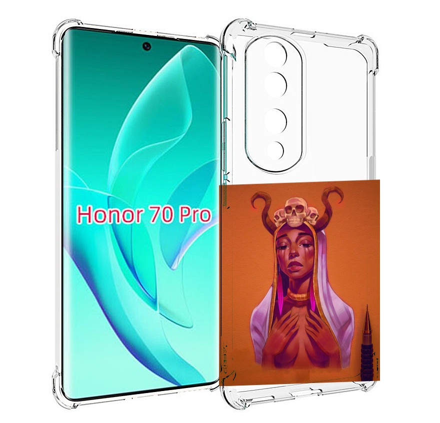 

Чехол MyPads античная-девушка для Honor 70 Pro / 70 Pro Plus, Прозрачный, Tocco