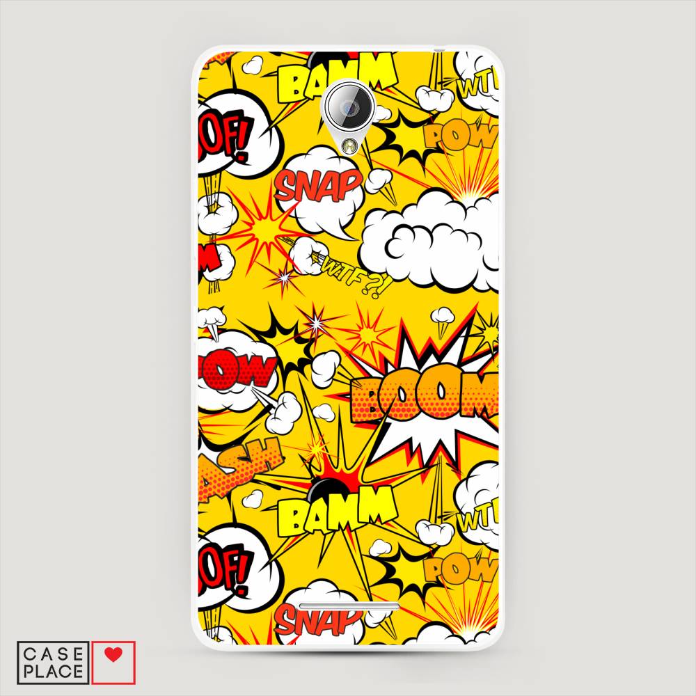 

Чехол на Lenovo A5000 "Поп Арт эффекты", Желтый;белый;оранжевый, 111950-6