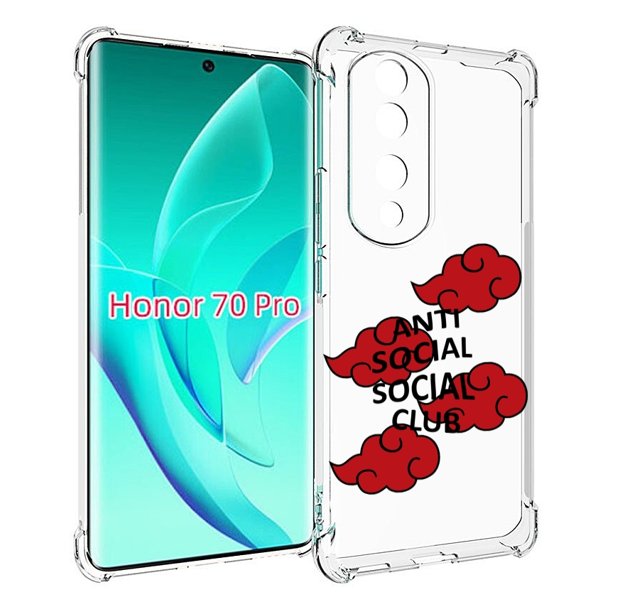

Чехол MyPads анти-социал-социал-клаб для Honor 70 Pro / 70 Pro Plus, Прозрачный, Tocco