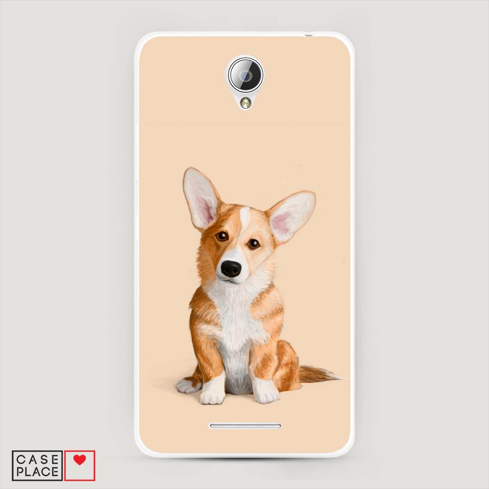 

Чехол на Lenovo A5000 "Грустный Корги", Коричневый;бежевый, 111950-1
