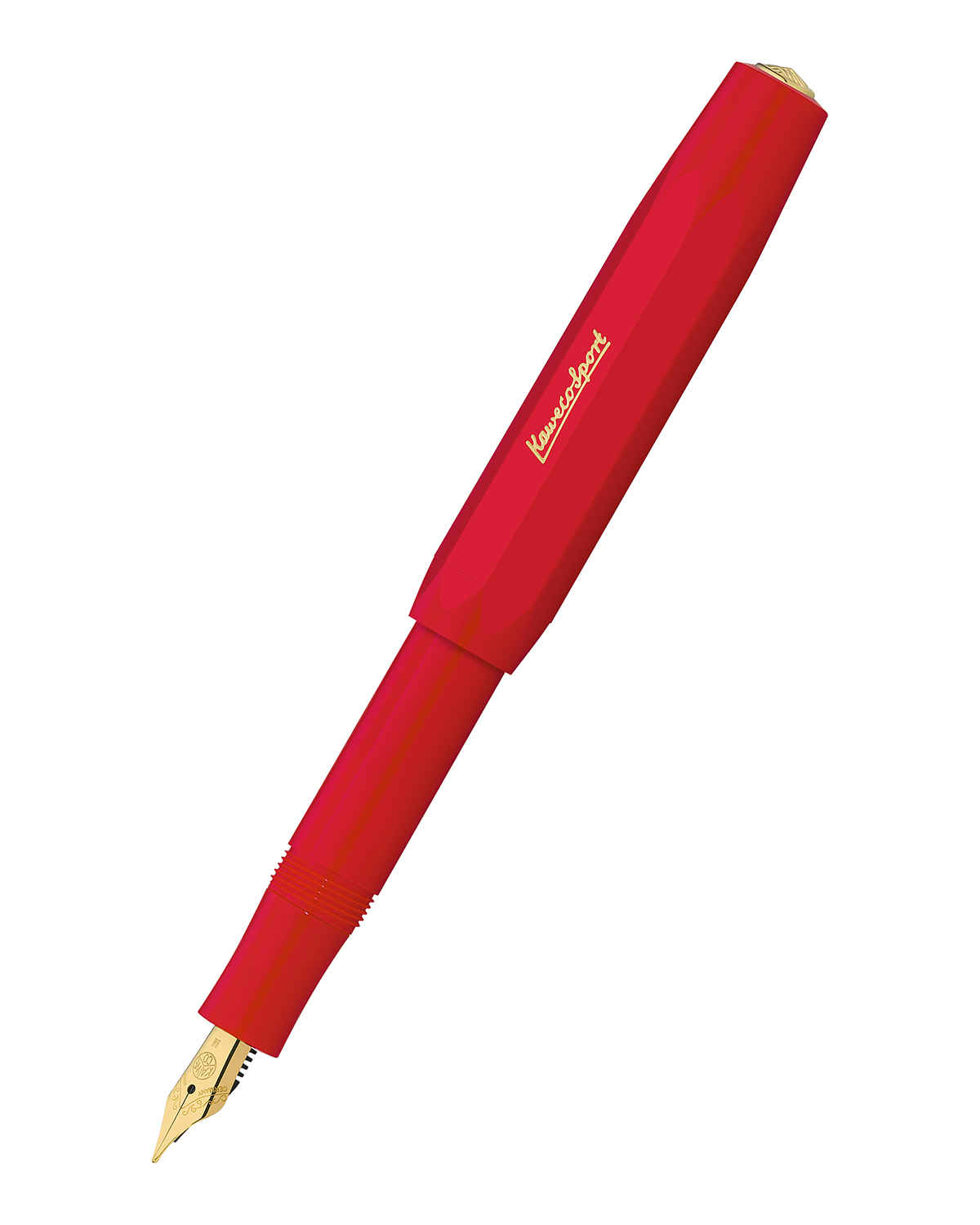 Перьевая ручка Kaweco Classic Sport красная синие чернила EF 05 мм