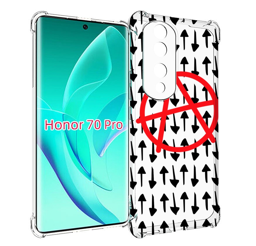 

Чехол MyPads анархия-панк для Honor 70 Pro / 70 Pro Plus, Прозрачный, Tocco