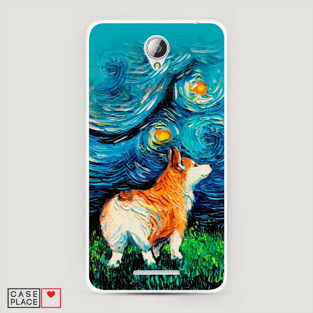 

Чехол на Lenovo A5000 "Корги звёздная ночь", Коричневый;белый;зеленый, 111950-1
