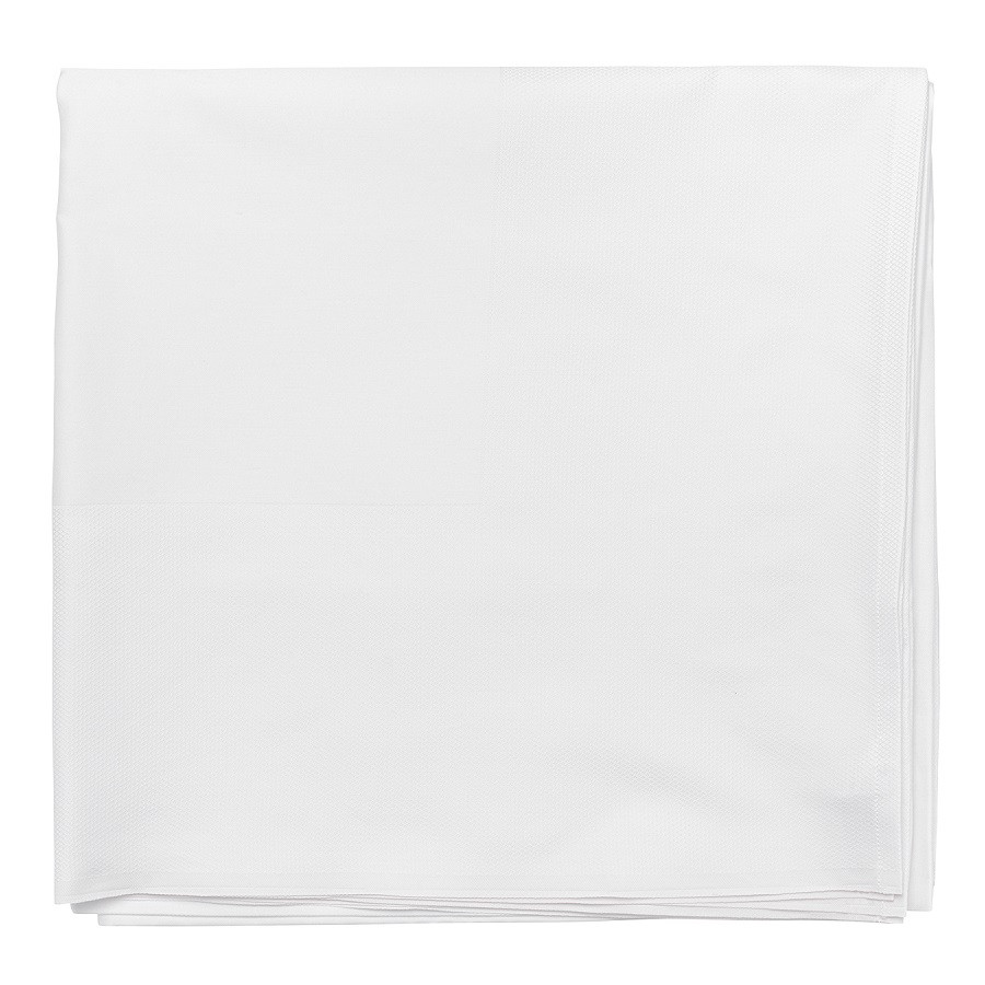 фото Скатерть классическая белого цвета из хлопка из коллекции essential, 180х260 см tkano