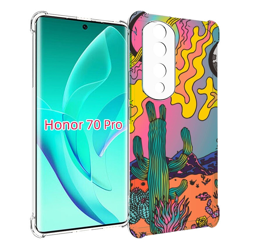 

Чехол MyPads акварельные рисунки для Honor 70 Pro / 70 Pro Plus, Прозрачный, Tocco