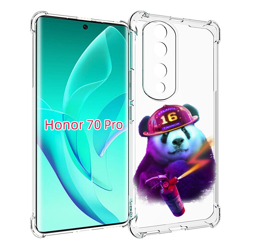 

Чехол MyPads Яркая панда детский для Honor 70 Pro / 70 Pro Plus, Прозрачный, Tocco