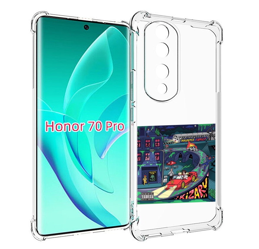 

Чехол MyPads Яд (альбом Kizaru) для Honor 70 Pro / 70 Pro Plus, Прозрачный, Tocco