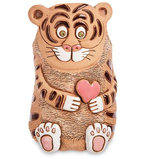 фото Кашпо керамическое тигр с сердцем zlc- 36 113-109852 арт-ист