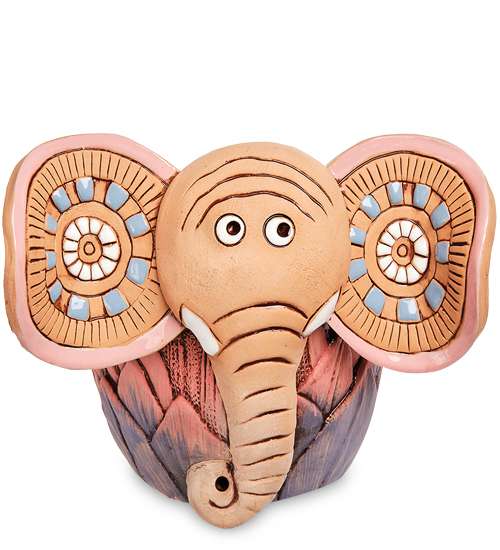 фото Кашпо керамическое слон , розовое zlc- 46 113-109864 арт-ист