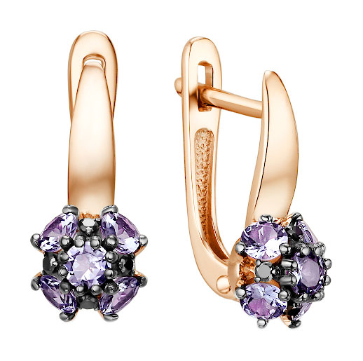

Серьги из красного золота с бриллиантом Империал S1213-128, S1213-128
