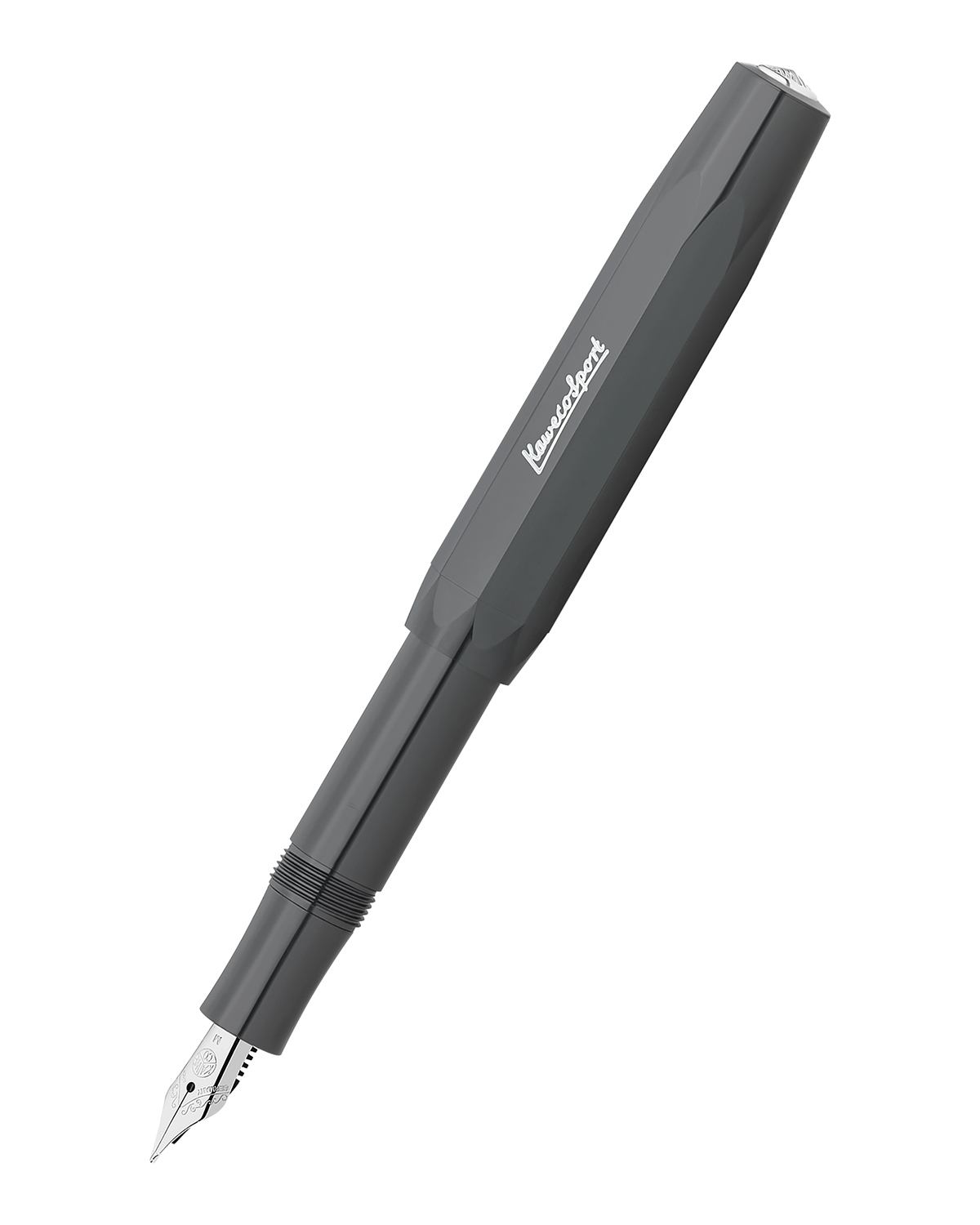 Перьевая ручка Kaweco Skyline Sport серая синие чернила F 07 мм 100025353931