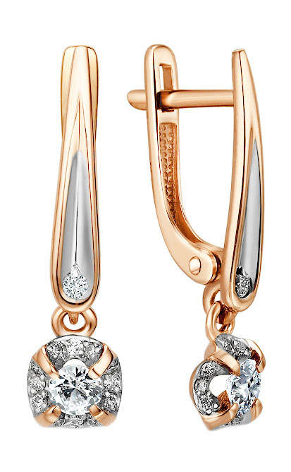 

Серьги из красного золота с бриллиантом Империал S1246-120, S1246-120