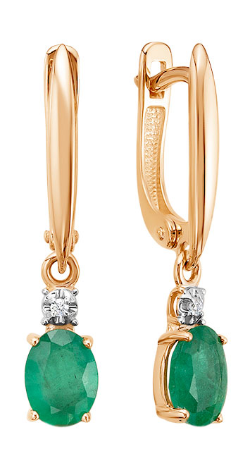 

Серьги из красного золота с бриллиантом Империал S1562-123, S1562-123