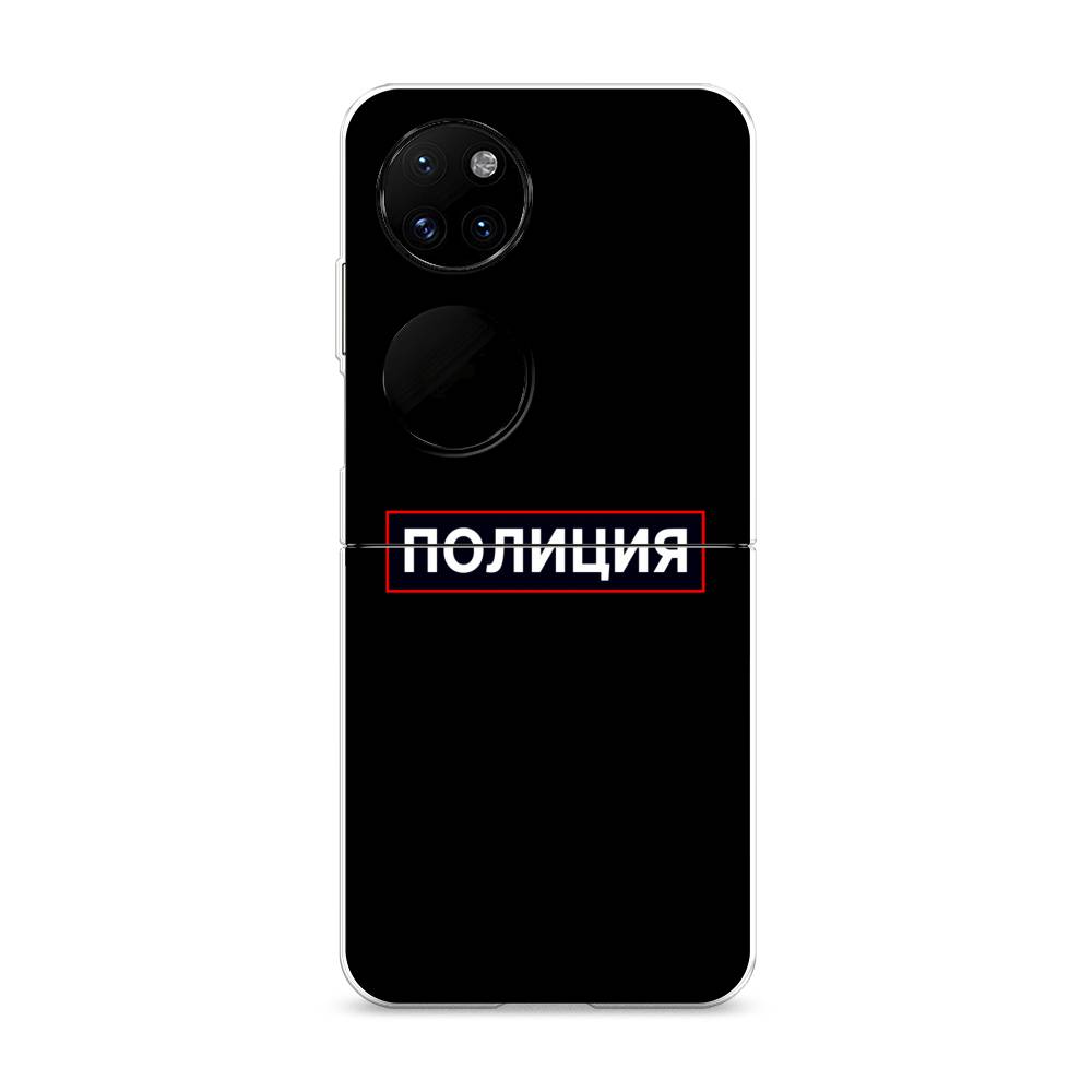 фото Чехол awog "police logo" для huawei p50 pocket