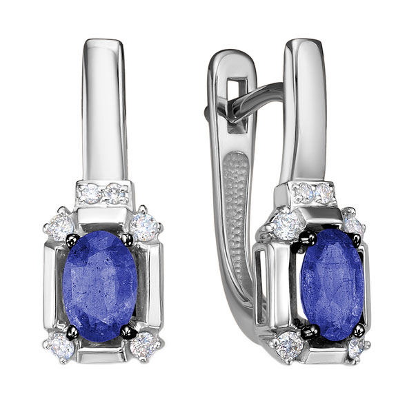 

Серьги из белого золота с бриллиантом Империал S1730-222, S1730-222