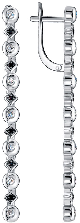 

Серьги из белого золота с бриллиантом Vesna jewelry 21730-257-27-00, 21730-257-27-00