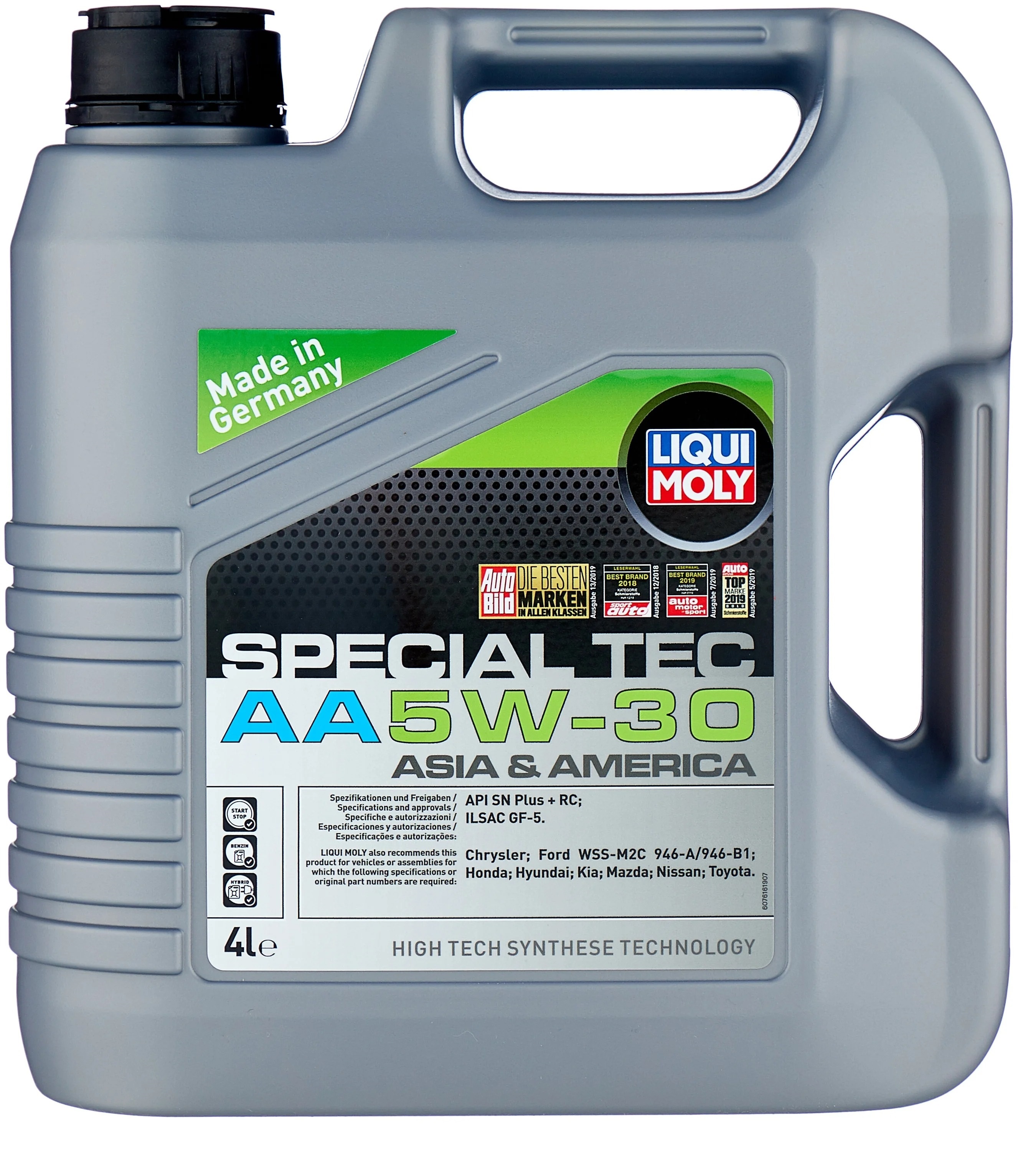 фото Масло liquimoly 5/30 special tec aa синтетическое sp ilsac gf5 4 л liqui moly арт. 7616