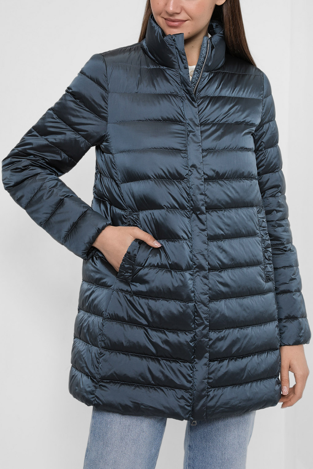 

Куртка женская GEOX W2625DT2566 синяя 44, W2625DT2566