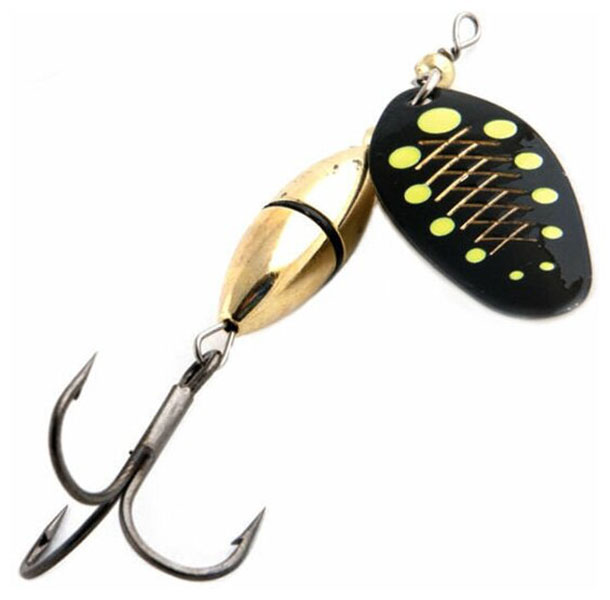 

AKARA Блесна вращающаяся (вертушка) AKARA ACTION SERIES ANTEY ( 9,5гр/A17), Черный;желтый;золотистый