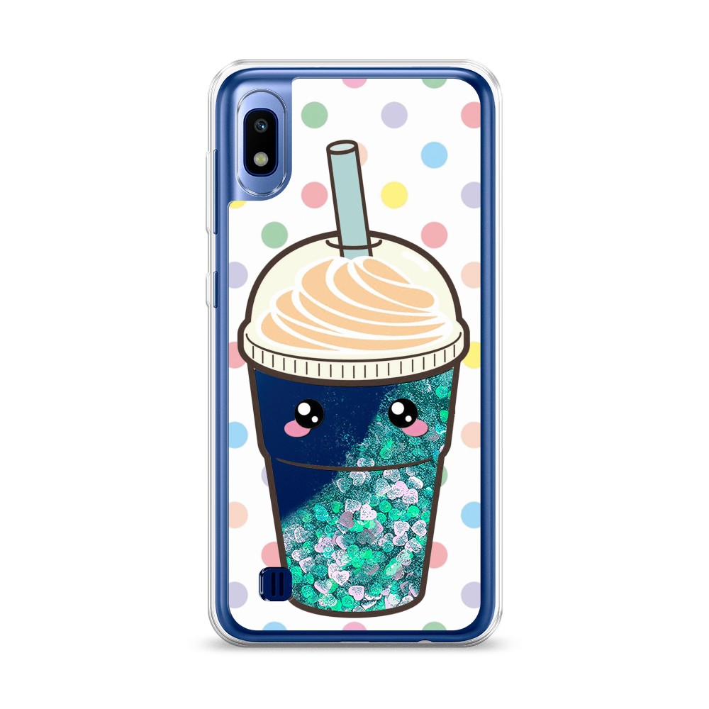 

Жидкий чехол с блестками "Милый стакан" на Samsung Galaxy A10