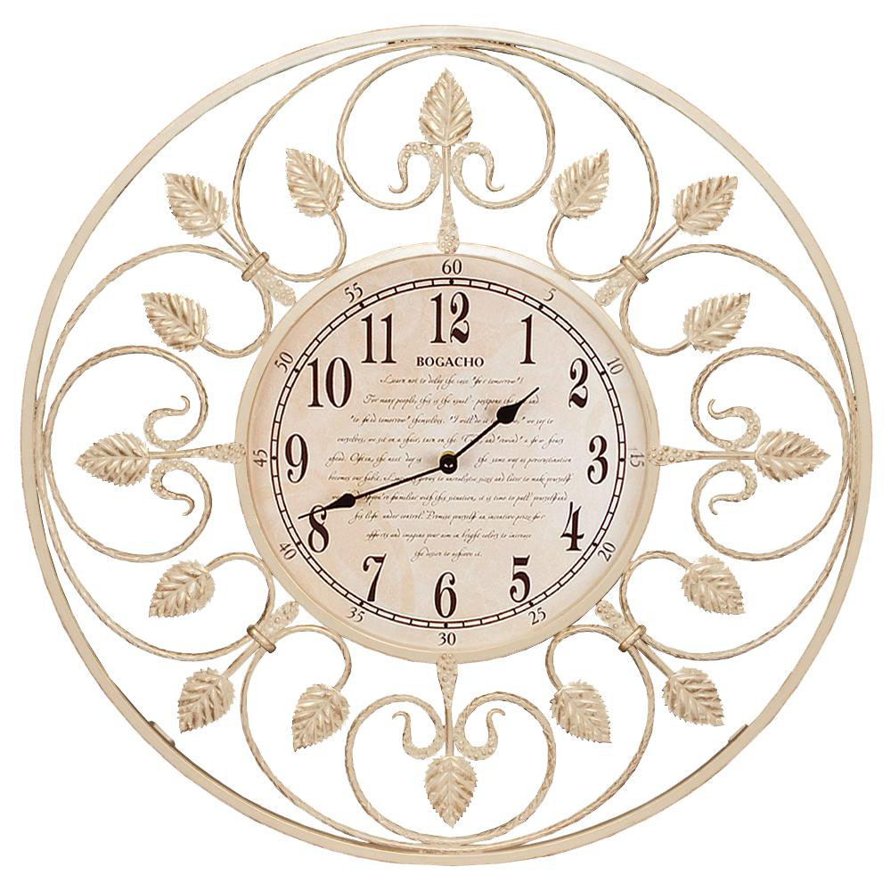 Часы настенные London Time малые Айвори Bogacho 47008