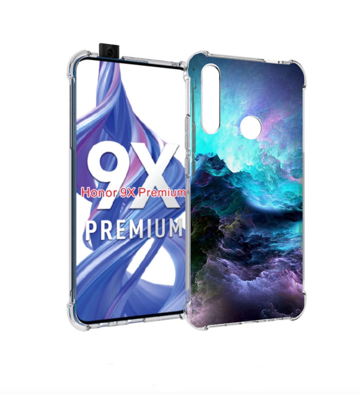 

Чехол бампер MyPads Волна для Honor 9X (STK-LX1), Прозрачный, Tocco