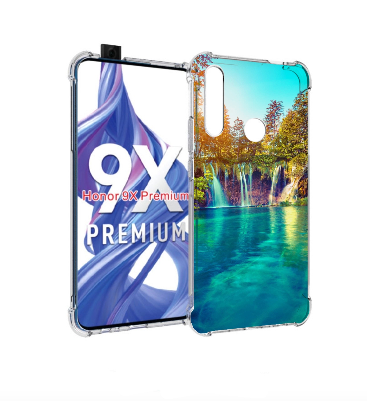 

Чехол бампер MyPads Водапад-2 для Honor 9X (STK-LX1)/Huawei Hono, Прозрачный, Tocco