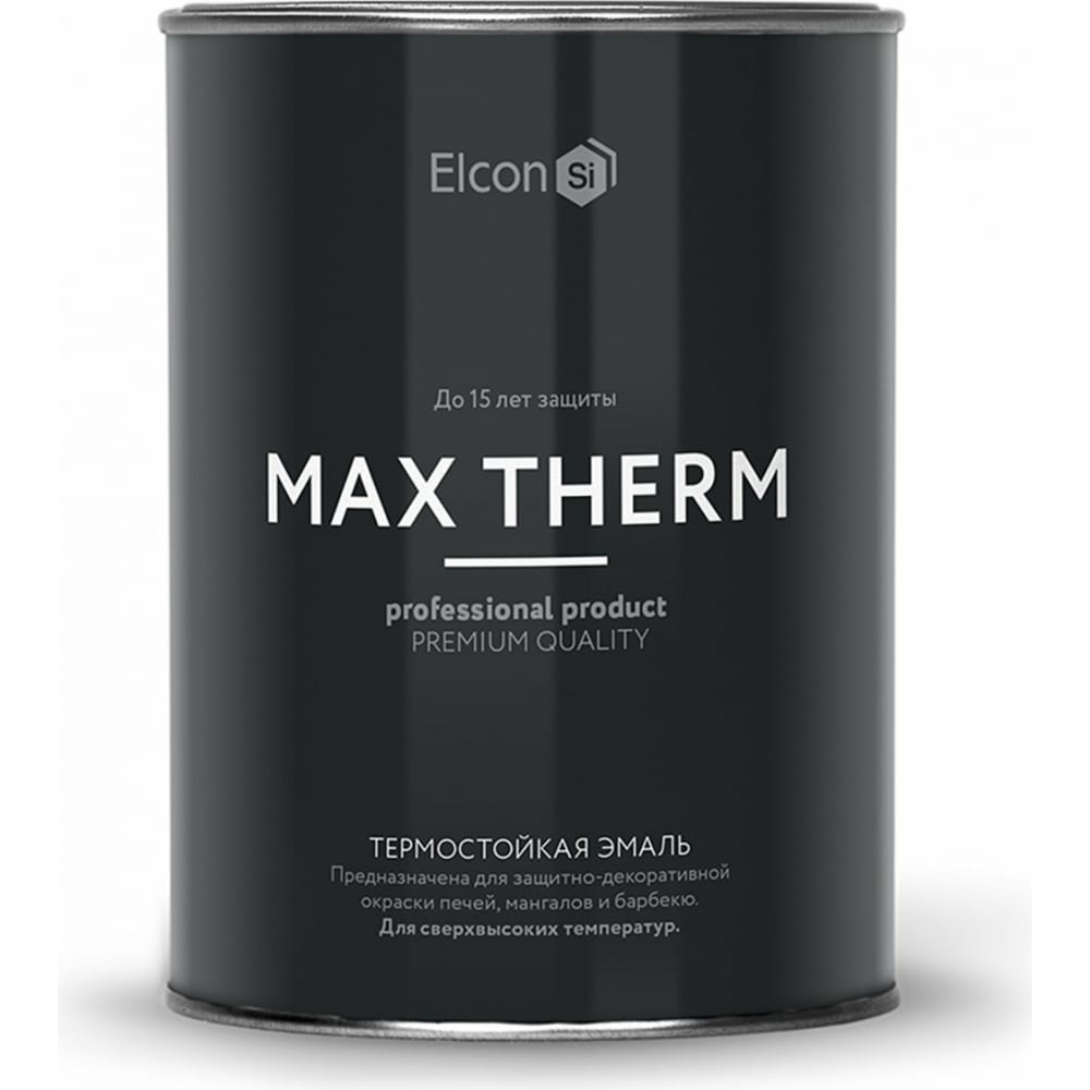 фото Термостойкая эмаль elcon max therm бежевая, 0.8 кг 00-00002898