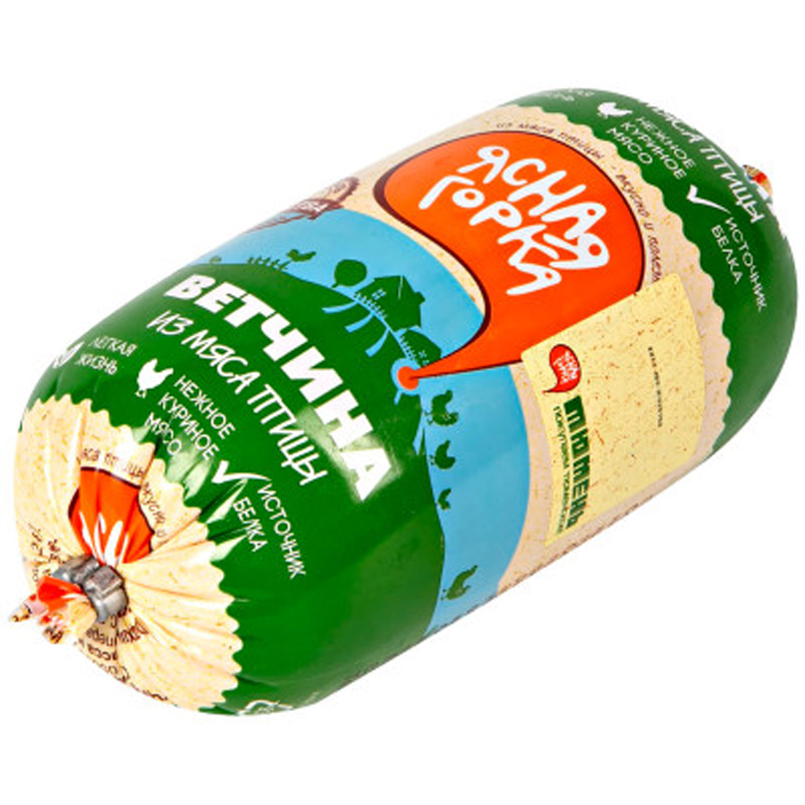 

Ветчина Ясная Горка Деревенская, из мяса птицы, 500 г