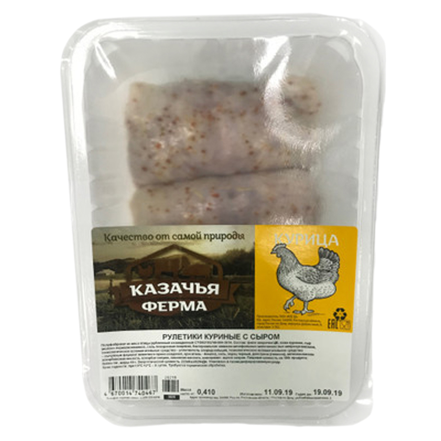 

Пулярики куриные Казачья Ферма с сыром, охлажденные, 410 г