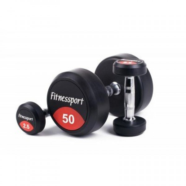 Гантельный ряд Fitnessport FDS-03 от 27,5 до 50 кг, 10 пар