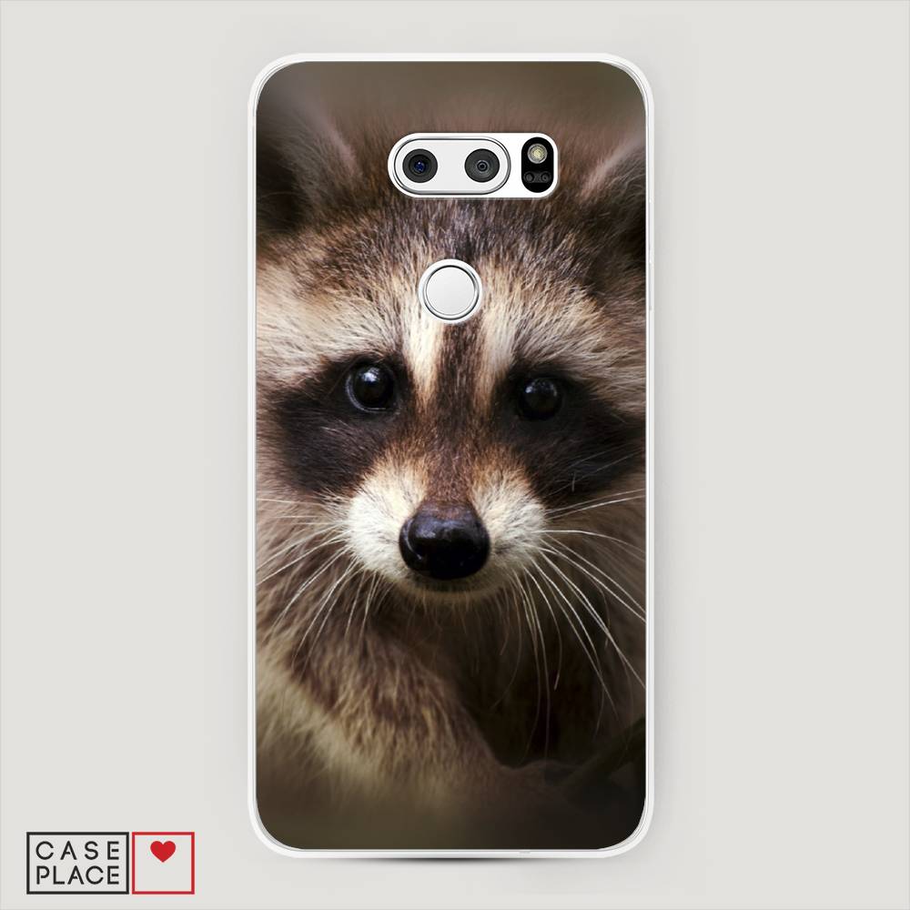 

Чехол Awog на LG V35 ThinQ "Енот", Коричневый, 83650-1