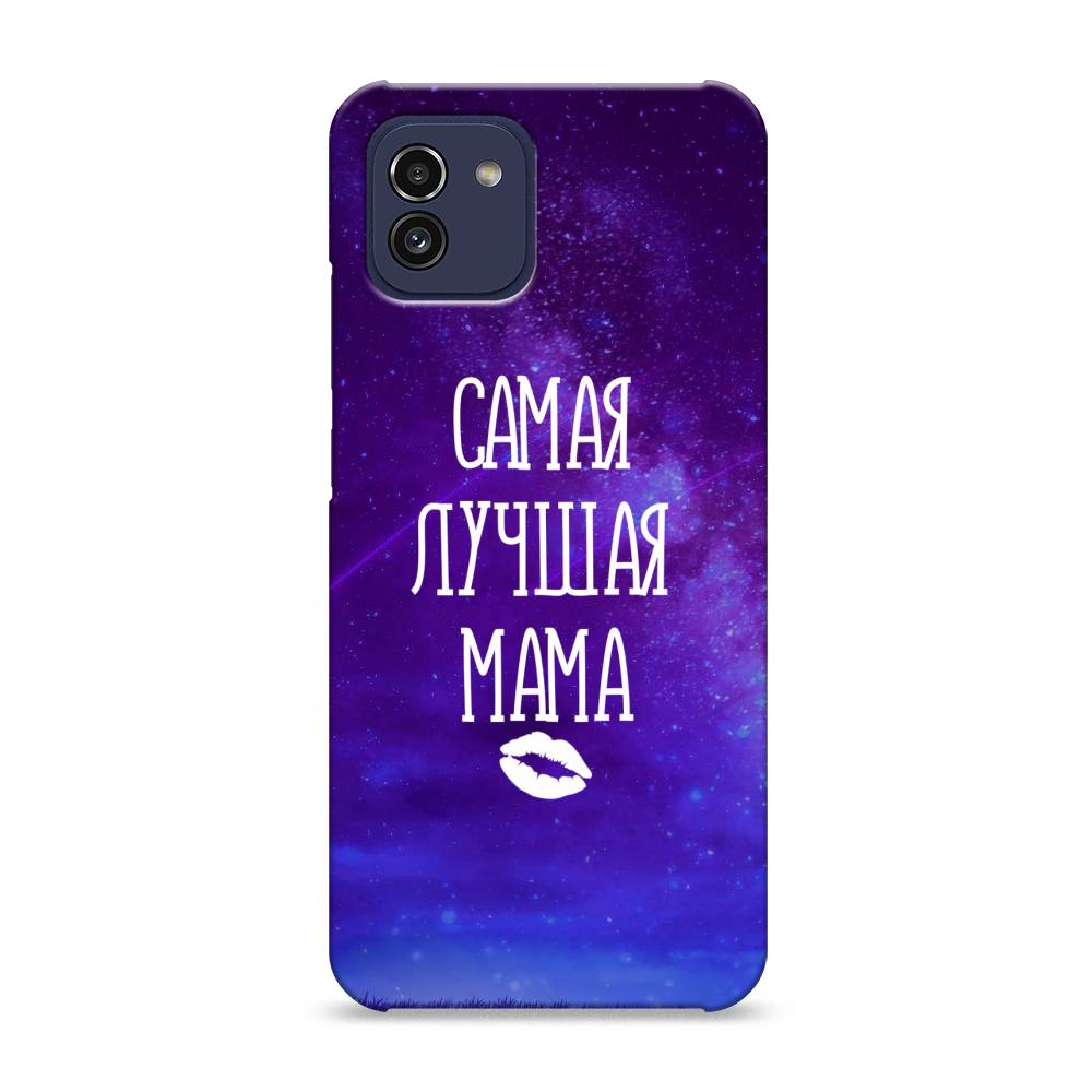 фото Пластиковый чехол "лучшая мама" на samsung galaxy a03 awog